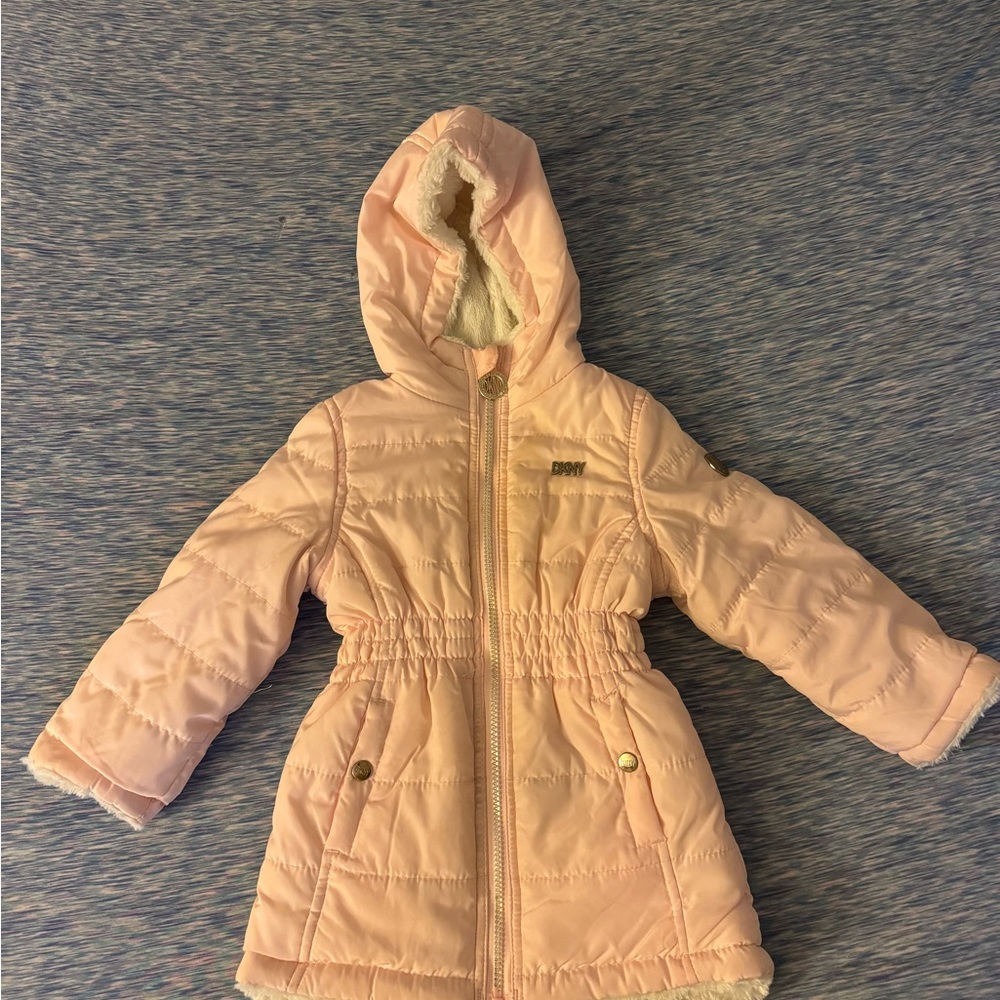 DKNY Pink Puffer Jacket for Kids